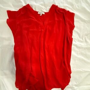 Chaus Vibrant Scarlet Blouse